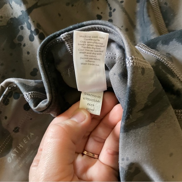 Athleta Women's Brown Floral Rainier Reflective Tight High Rise Leggings Size XS - Picture 12 of 16